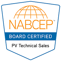 NABCEP认证的光伏技术销售
