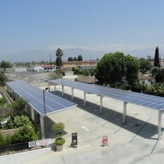 San Gabriel Hilton Hotel Solar Carport