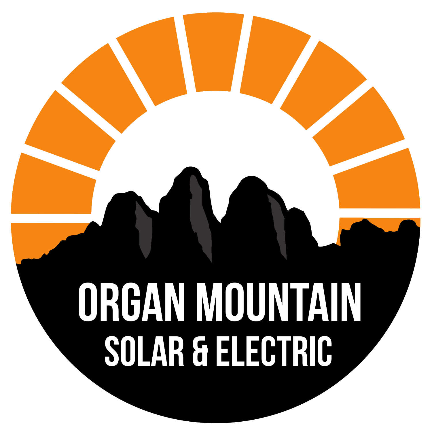 瀑山太阳能和电力标志