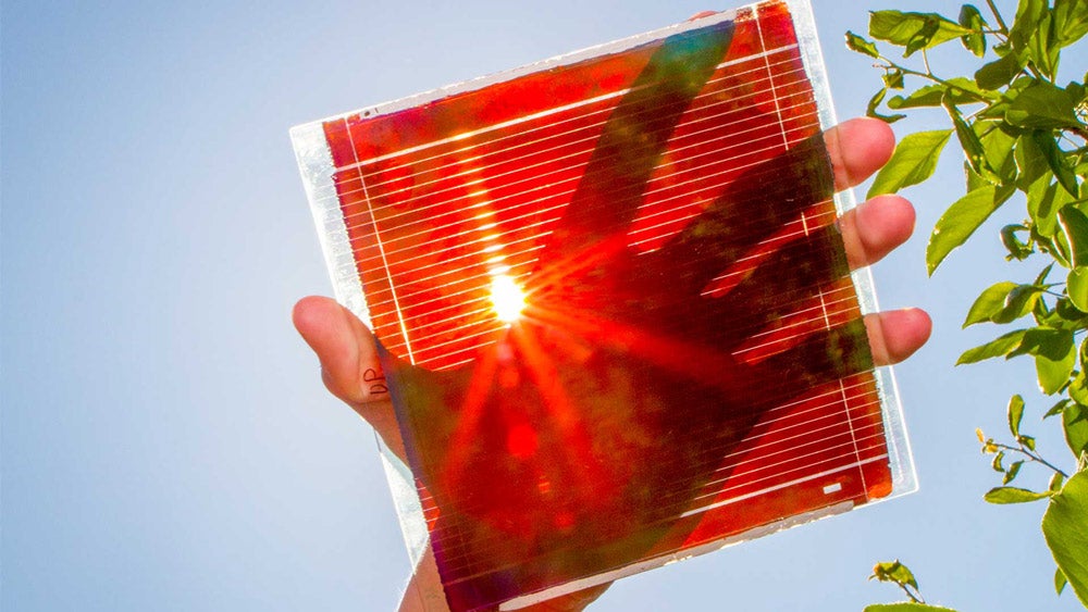薄膜钙钛矿太阳能电池发光